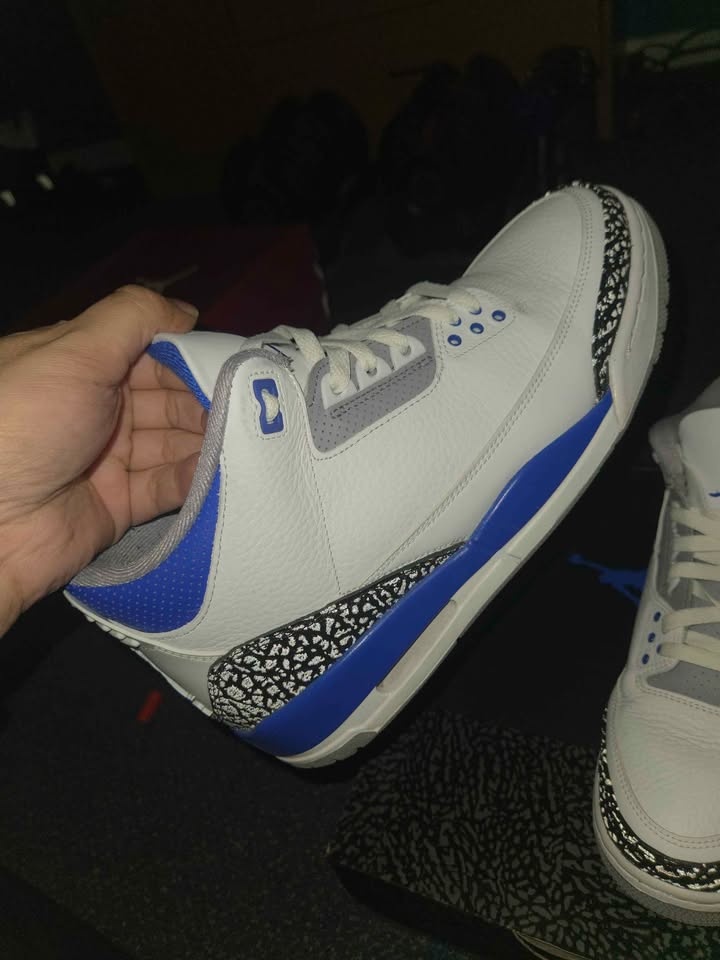 Air Jordan 3 Racer Blue Size 10.5 - photo 3