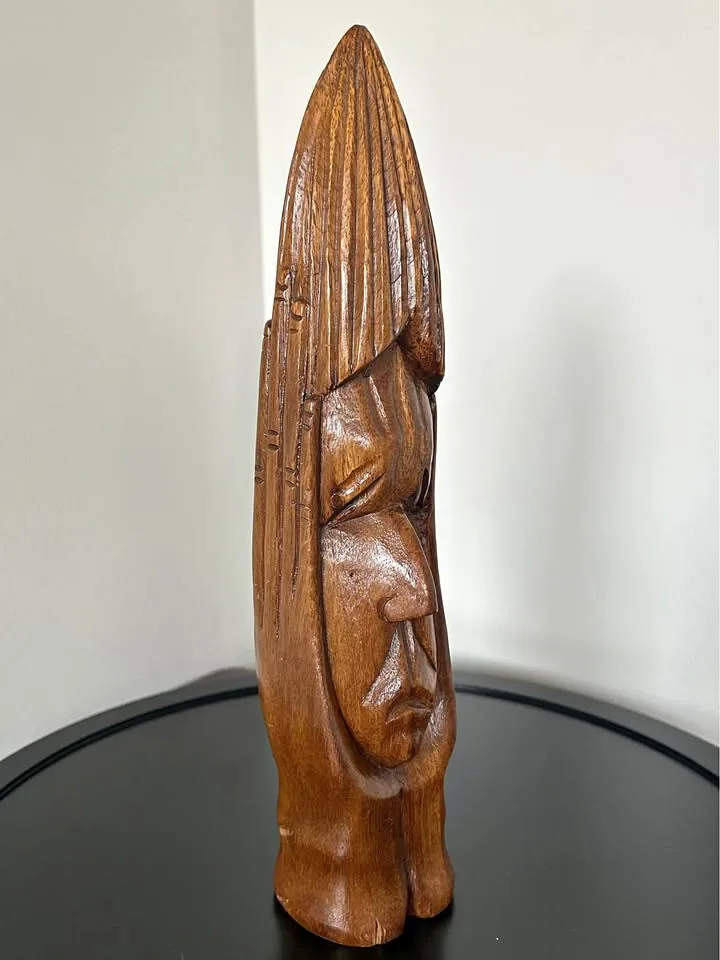 Vintage Hand-Carved Wooden Sculpture thumbnail