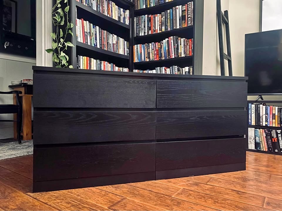 FREE DELIVERY: Long Black Dresser $200 (HRM)