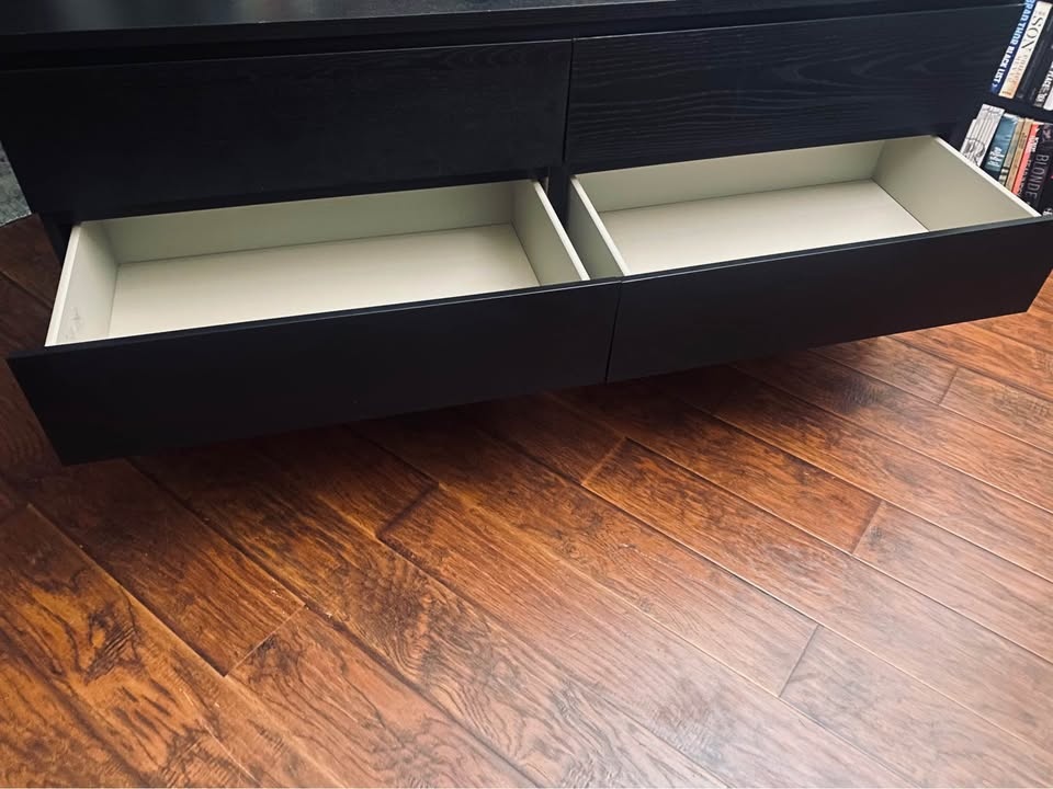 FREE DELIVERY: Long Black Dresser $200 (HRM) - photo 3