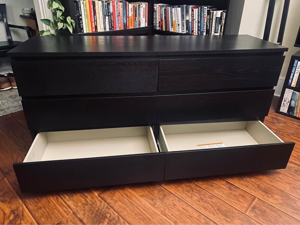 FREE DELIVERY: Long Black Dresser $200 (HRM) - photo 4