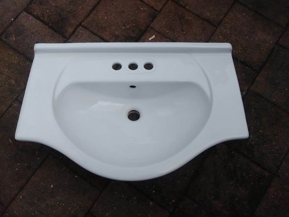 Brand New in Box Porcelain Bathroom Sink - photo 3