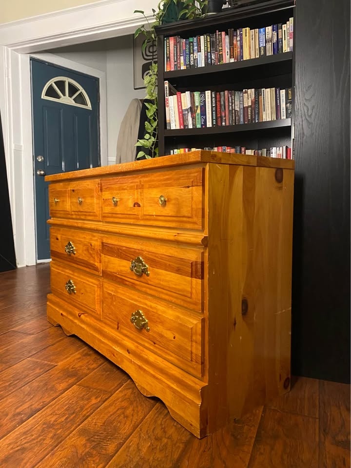FREE DELIVERY: Long Pine Dresser $140 (HRM) - photo 2