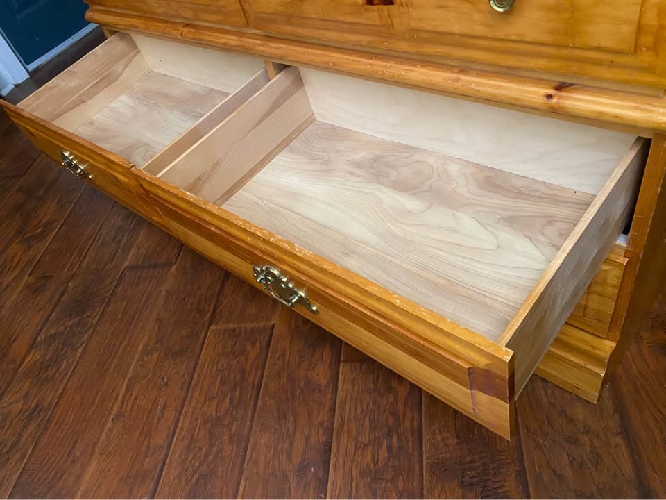 FREE DELIVERY: Long Pine Dresser $140 (HRM) - photo 4