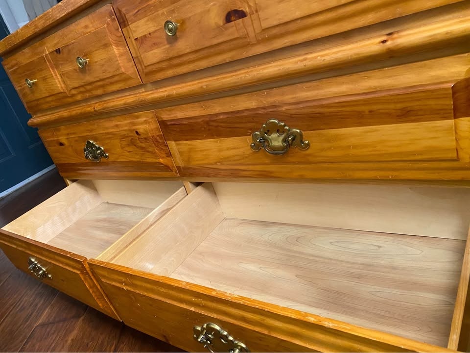 FREE DELIVERY: Long Pine Dresser $140 (HRM) - photo 5