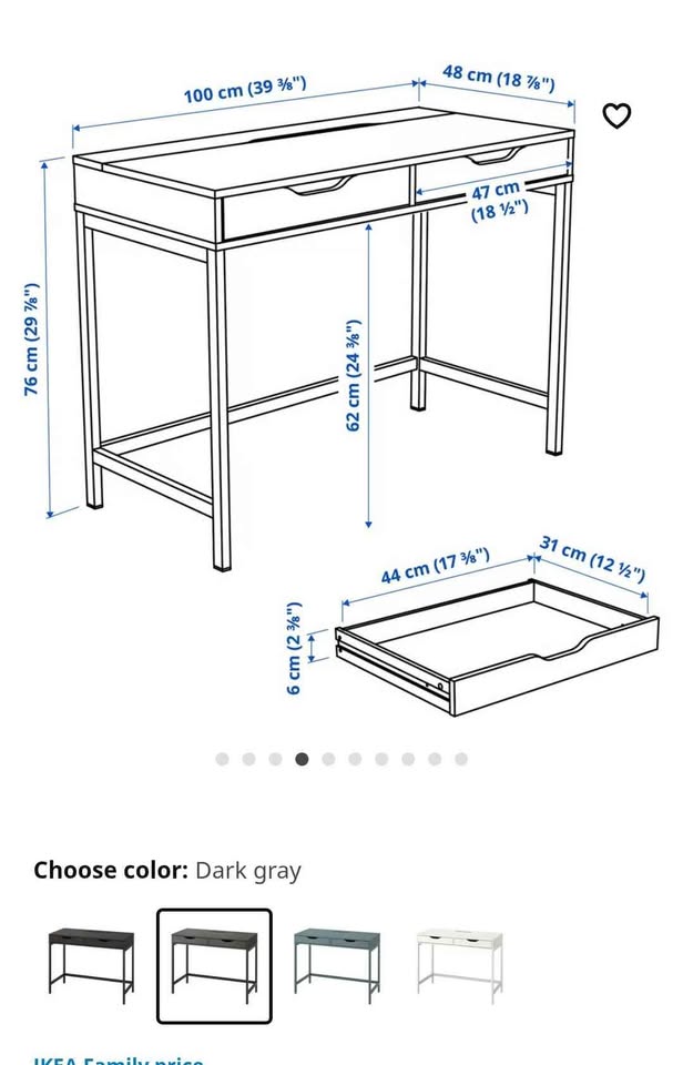 MOVING SALE Ikea grey desk - photo 5