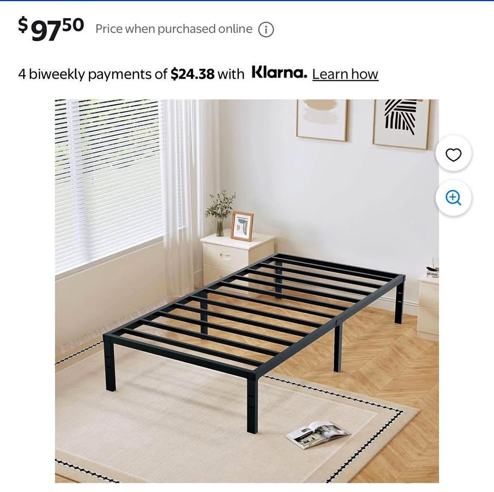 Heavy Duty Twin Bed Frame