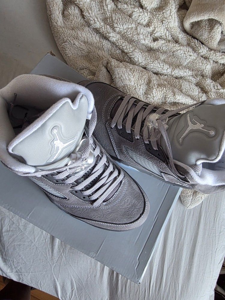 Air Jordan 5 Wolf Grey Mens Size 7 - photo 5