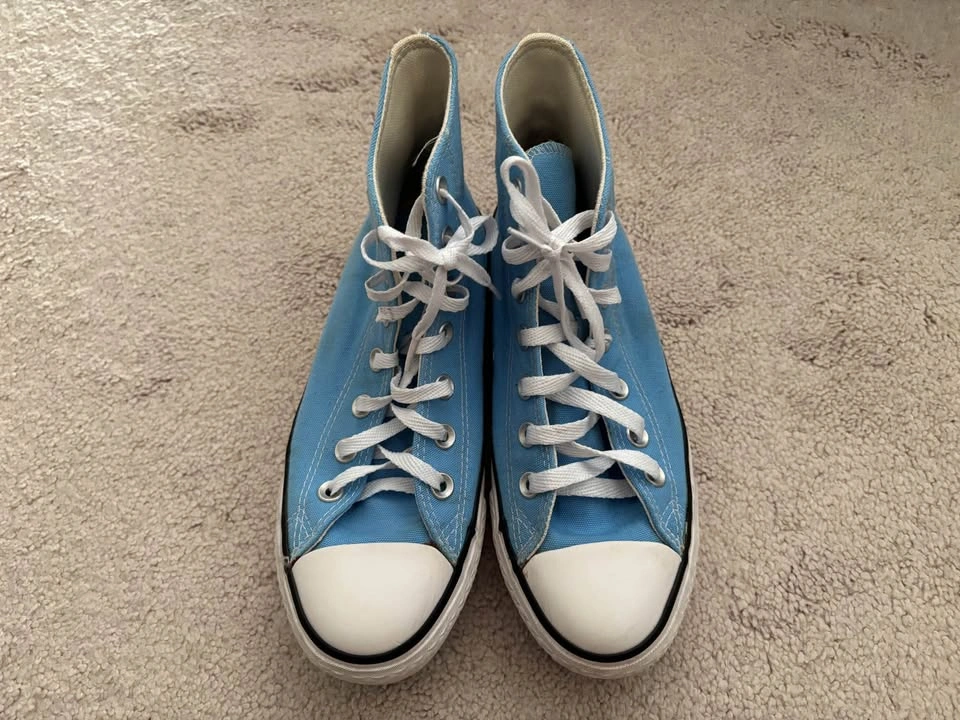 CONVERSE BLUE HIGH TOP SHOES - Size 4.5 ($30) - photo 5