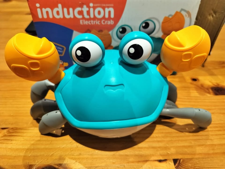Crawling Crab Baby Toy, Tummy Time Gifts for Toddler & Newborn