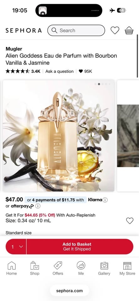 Mugler Alien Goddess EDP 10mL Refillable Purse Spray - photo 3