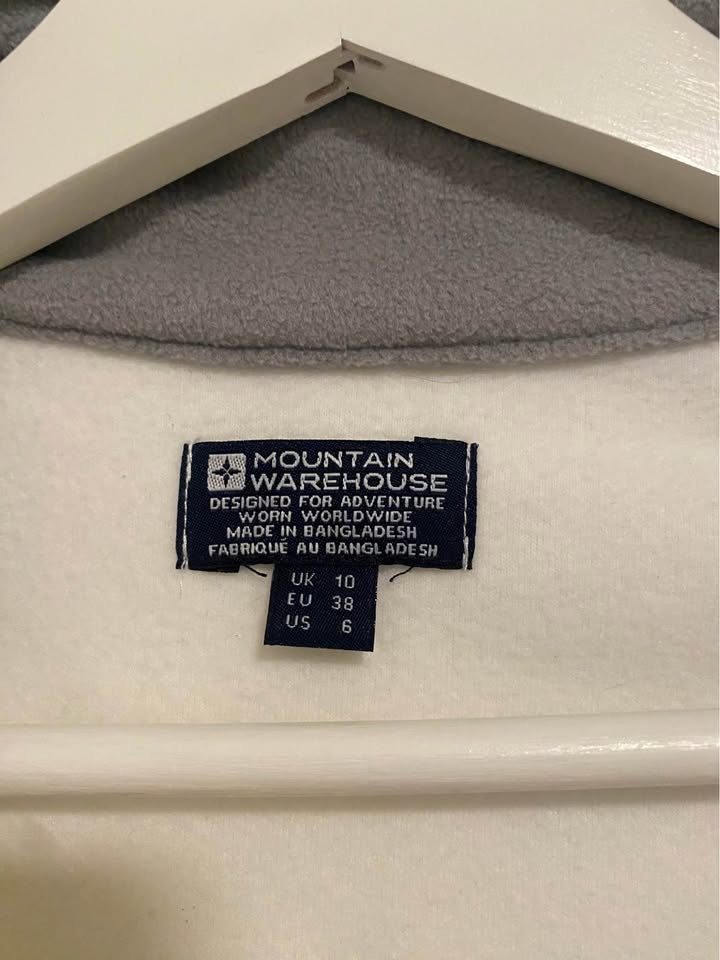 Mountain Warehouse White Quarter-Zip Fleece Pullover US 6 - photo 2