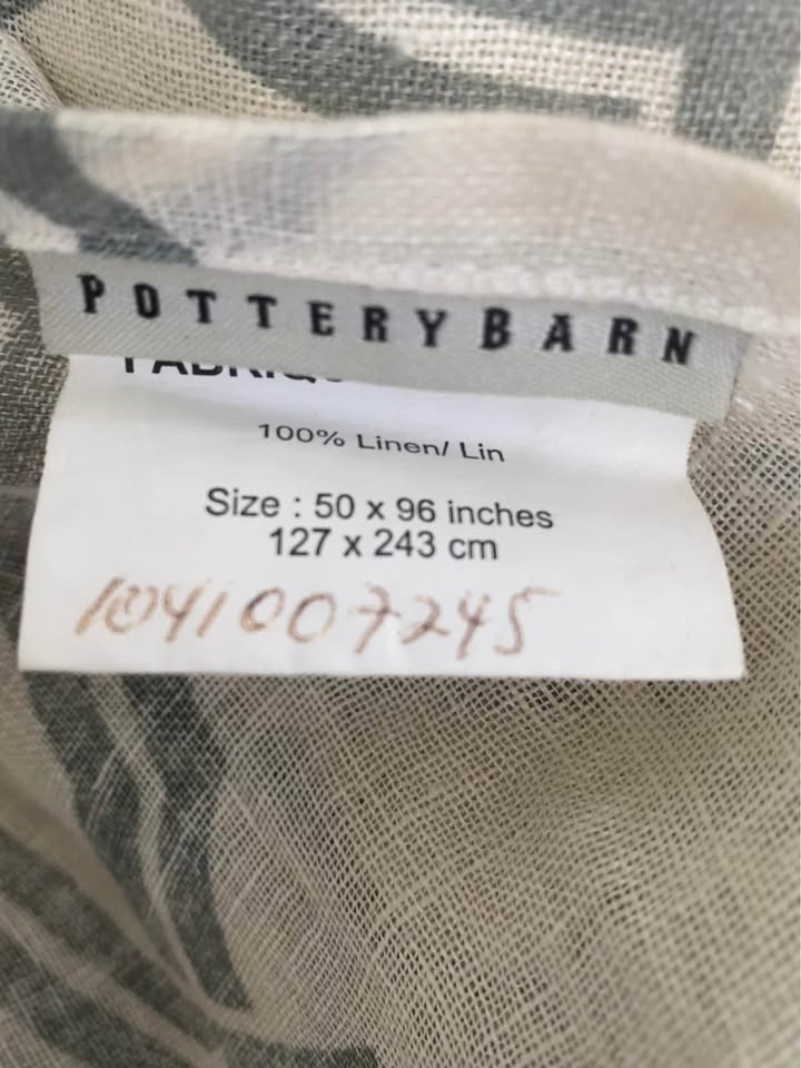 Pottery Barn Sheer Linen Blue Curtains – 50x96” x 2 - photo 2