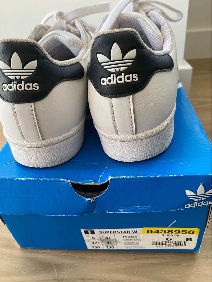 Adidas Superstar - white and black. Size 6US/EU 37/23CM - photo 5