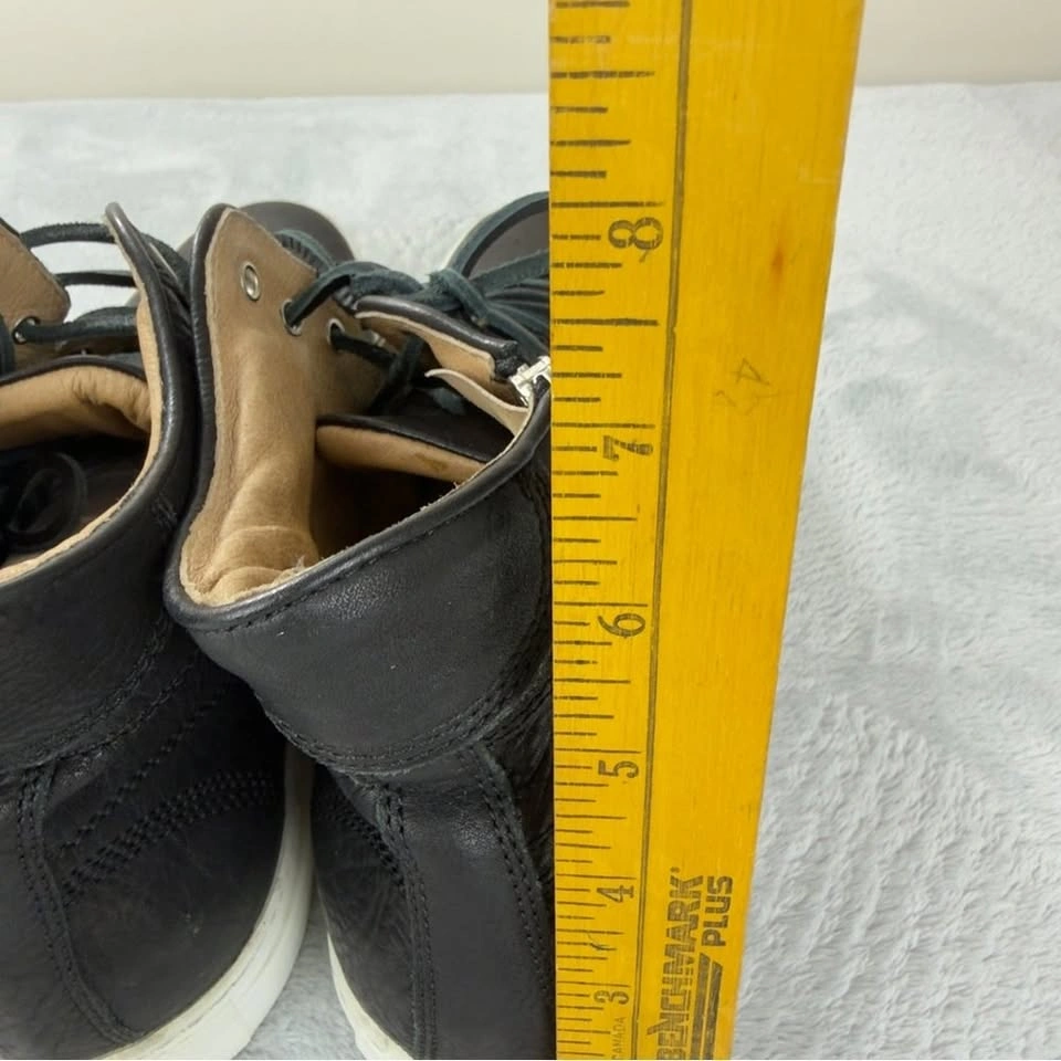 Wings and Horns Men's Classic Hi Top Leather Sneakers - photo 4