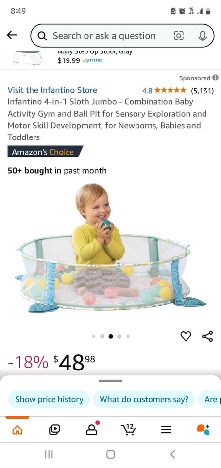 Infantino Baby Activity Gym & Ball Pit Playmat - photo 5