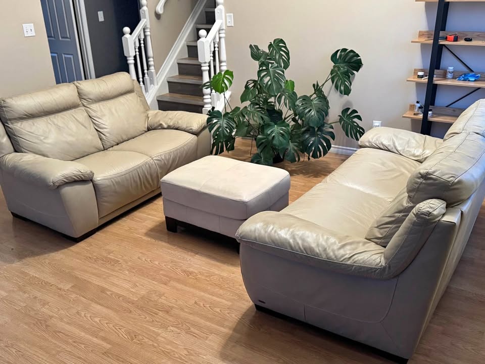 🔥 Natuzzi Editions Leather Sofa Set – Excellent Condition