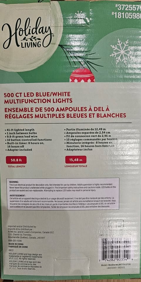 1250 LED Blue/White Multifunction Lights PLUS On/Off Switch - photo 3