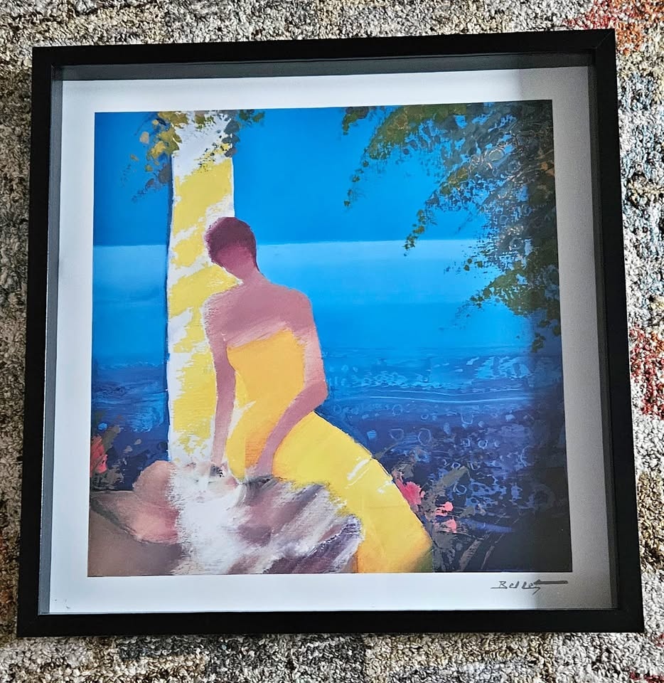 Framed Emile Bellet Poster