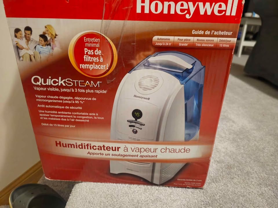Honeywell QuickSteam Warm Mist Humidifier – Excellent Condition - photo 4