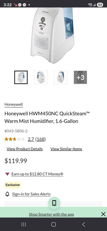 Honeywell QuickSteam Warm Mist Humidifier – Excellent Condition - photo 5