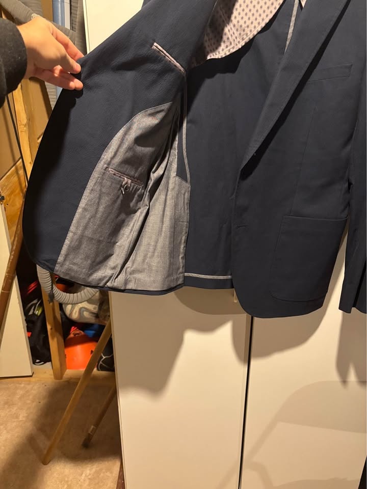 Black Brown 1826 Dark Blue Blazer - photo 3