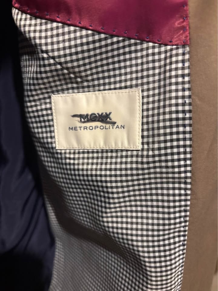 Mexx Brown Men's Blazer with Red Pocket Square - photo 2