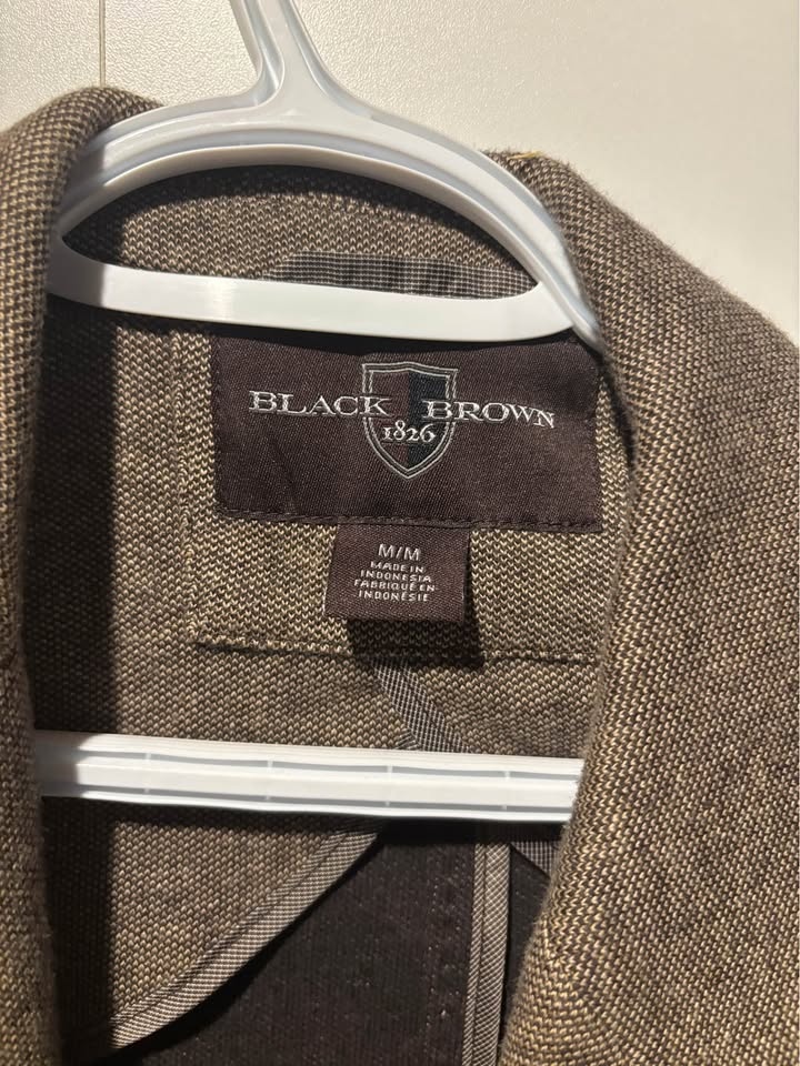 Black Brown 1826 Brown Textured Blazer - photo 2