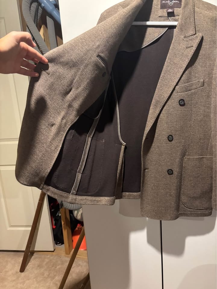 Black Brown 1826 Brown Textured Blazer - photo 3