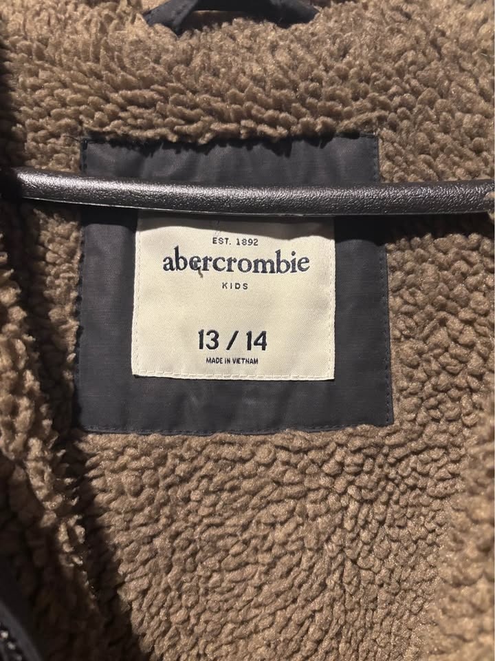 Abercrombie & Fitch Kids Black Winter Jacket w/ Fleece Lining - photo 2