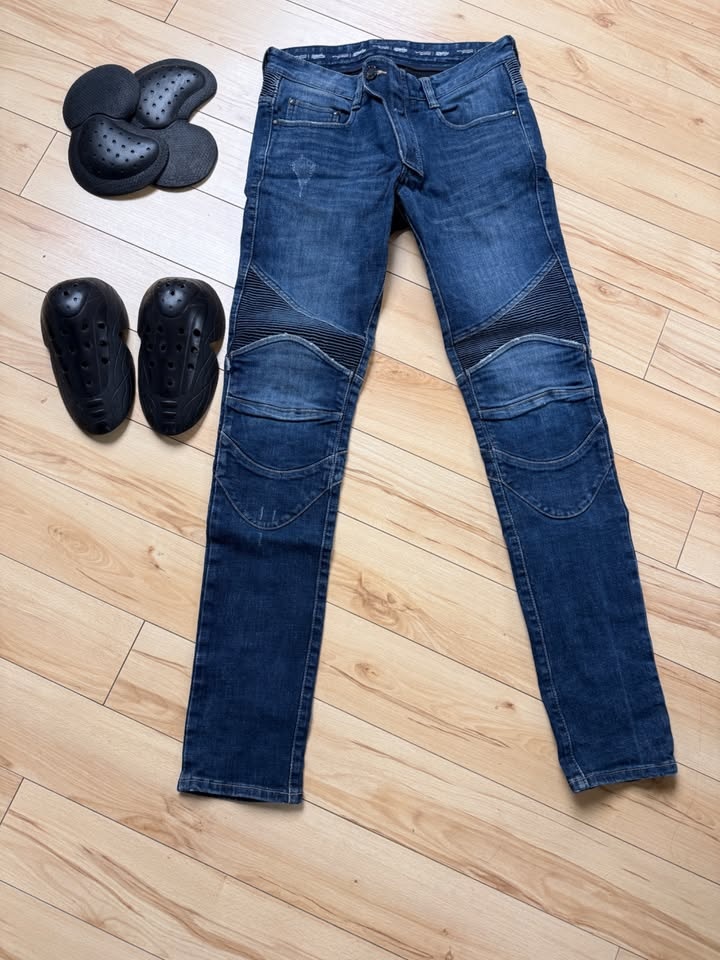 Ugly Bros Motorbike Riding Pants - Denim w/ Knee & Hip Pads - photo 2