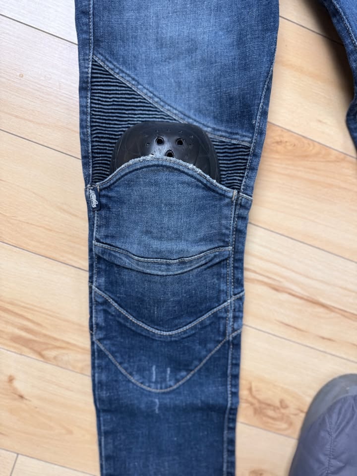 Ugly Bros Motorbike Riding Pants - Denim w/ Knee & Hip Pads - photo 3