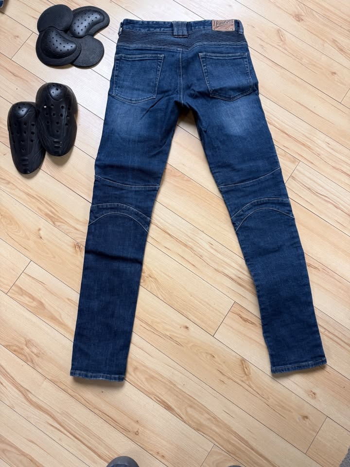 Ugly Bros Motorbike Riding Pants - Denim w/ Knee & Hip Pads - photo 4