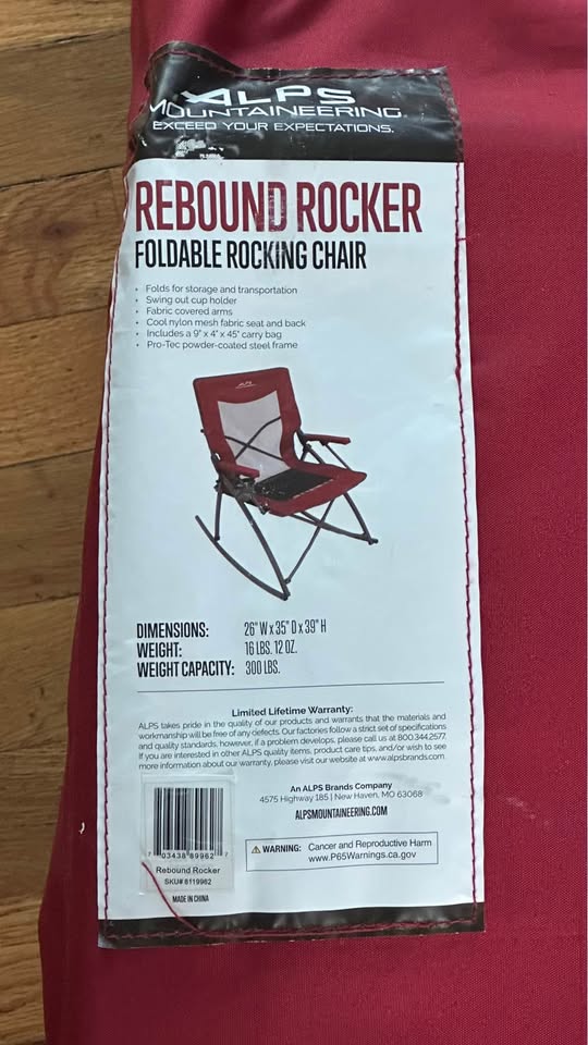Foldable outdoor/camping rocking chair - photo 2