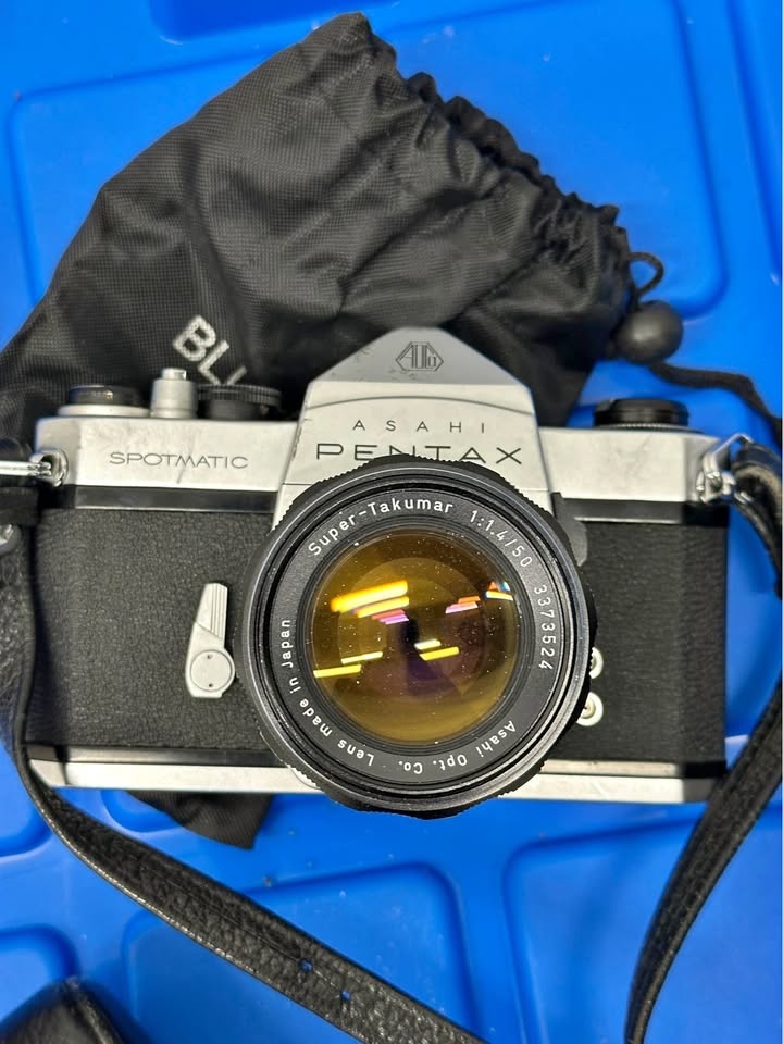Asahi Pentax Spotmatic 35mm Film Camera + Takumar Lenses