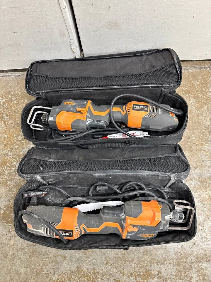 RIDGID THRU COOL 6 Amp Orbital Recip Saw Kit