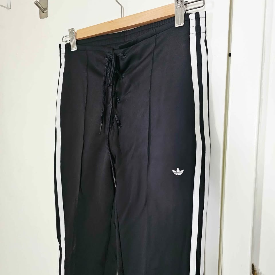 Size S Adidas Corset Lace-up High Waist Black White Leggings - photo 5