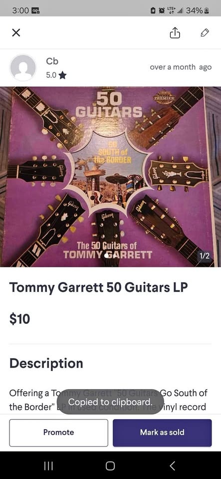 Tommy Garrett 50 Guitars LP