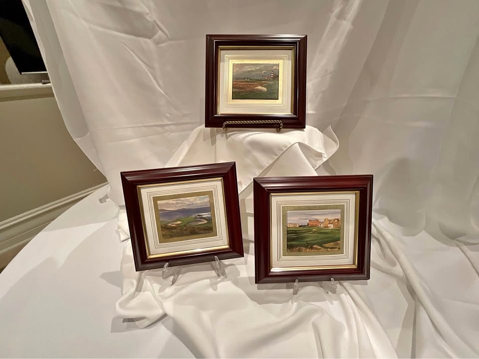 Golf Brushstrokes Fine Art by Atelier America - Set of 3