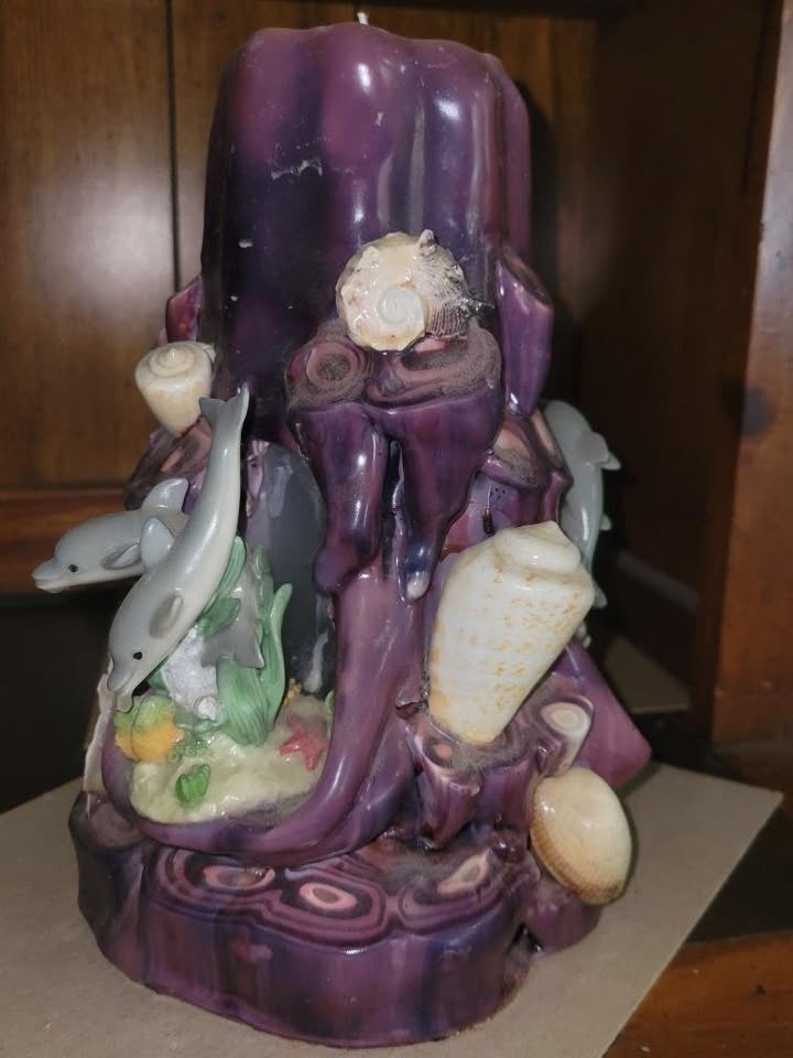 Handmade Dolphin & Seashell Candle - photo 2