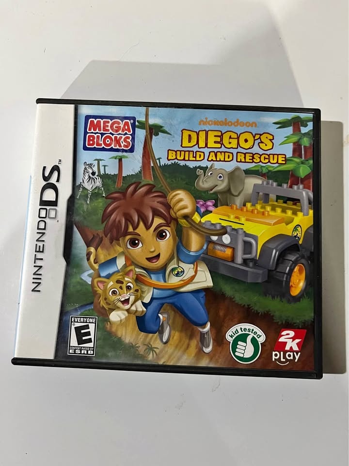 Nintendo DS Diego's Build and Rescue Mega Bloks Nickelodeon game