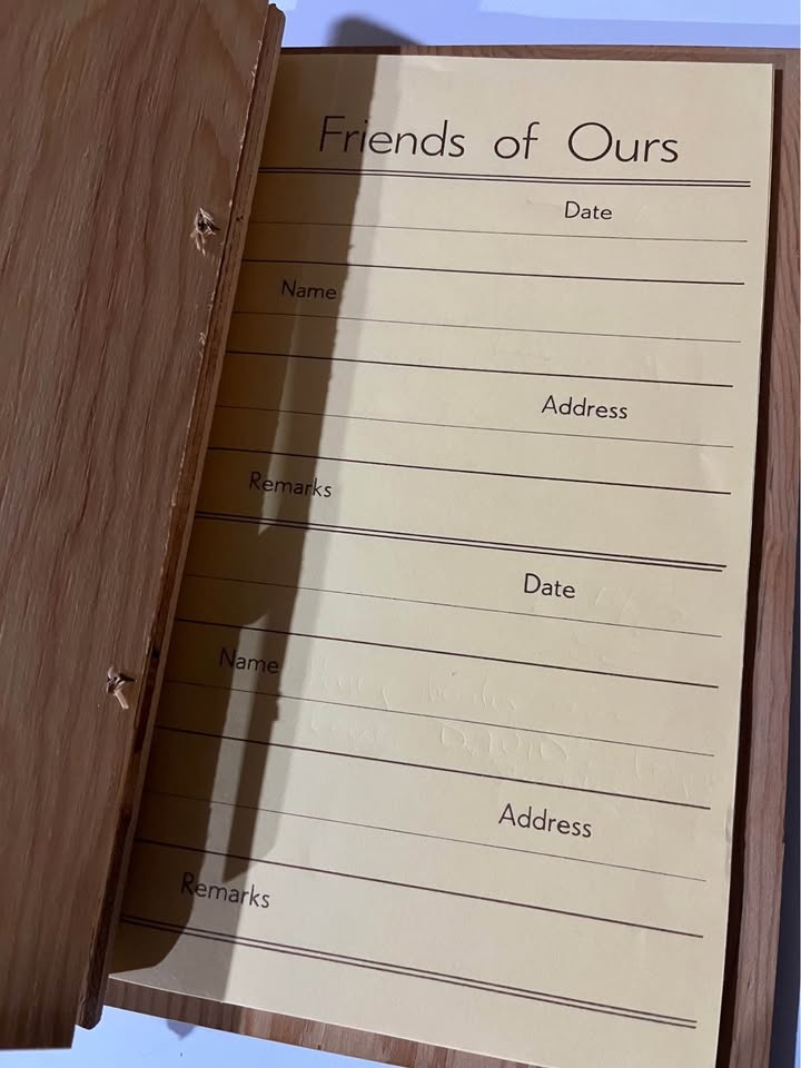 1930s Wooden Guest Logbook - "Rules of This Tavern" - photo 3