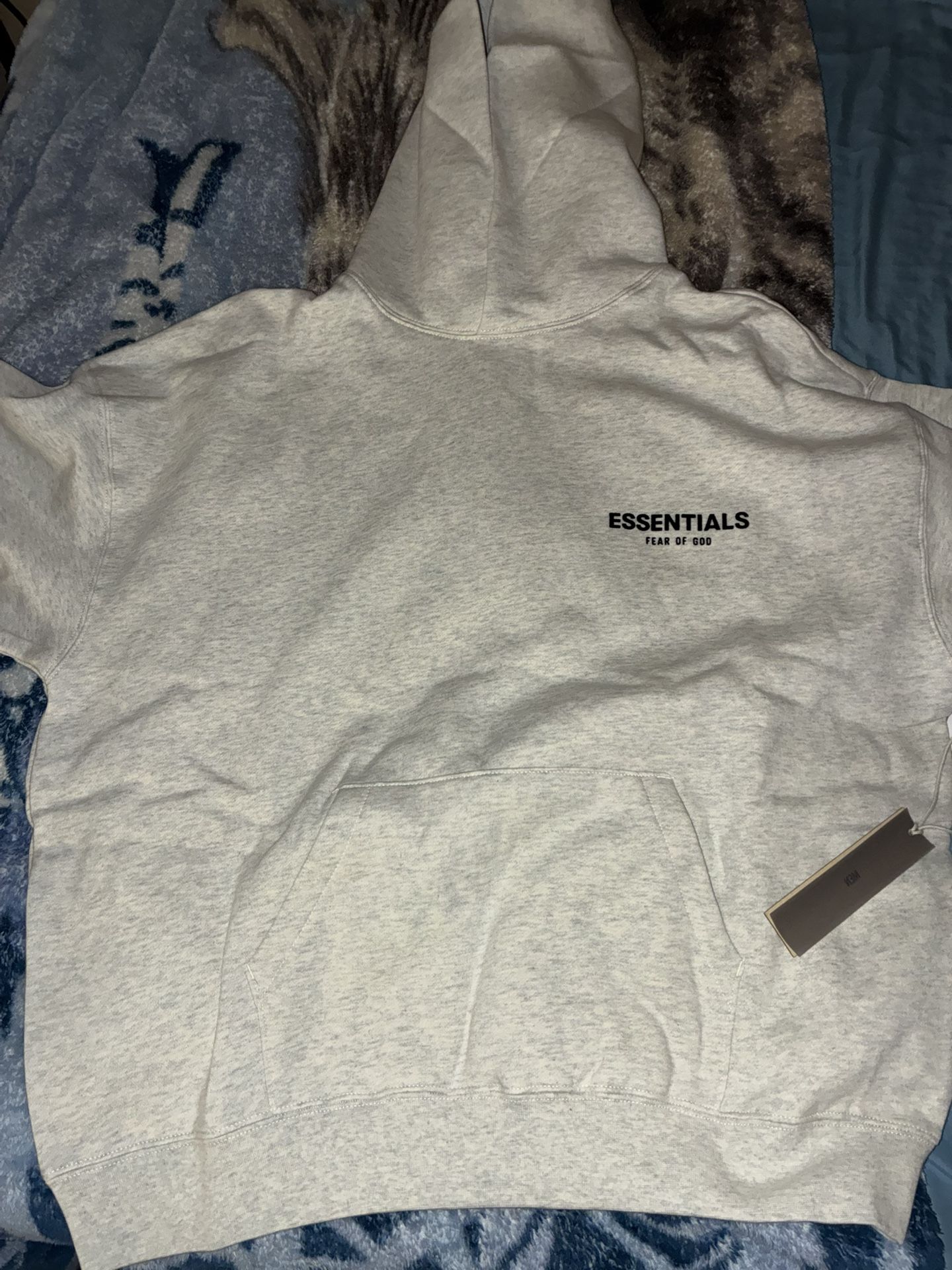 essentials white hoddie - photo 3
