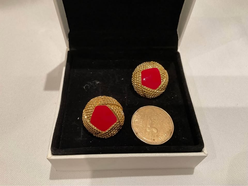Earrings Ladies Vintage MONET Clip On - photo 2