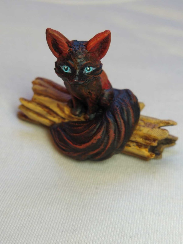 black Fox figurine