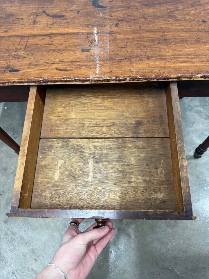 Writing Desk Table With Drawer - photo 4