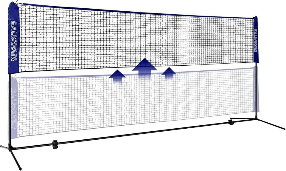 Easy 10ft Badminton/Volleyball/Pickleball Net Set