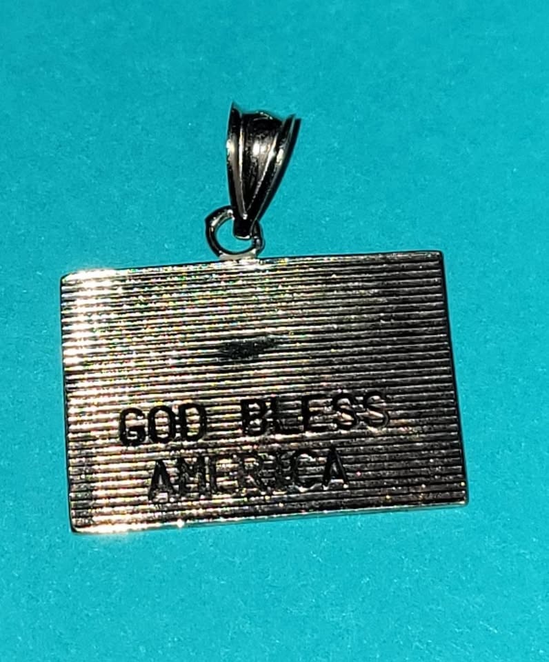 American Flag 9-11-01 14K Gold Pendant - photo 2