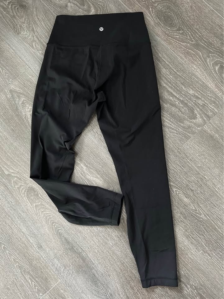 Lulu🍋 Black Leggings Size 8 - photo 2