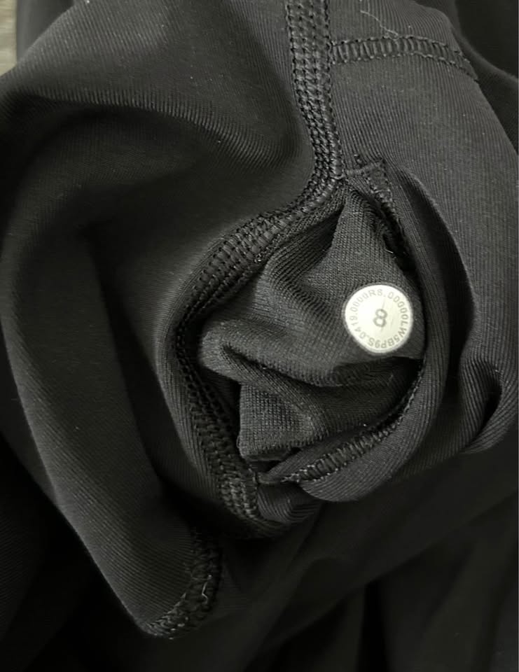 Lulu🍋 Black Leggings Size 8 - photo 5